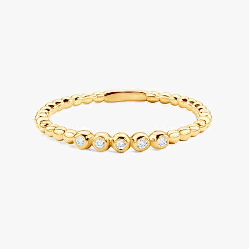 Pierścionek SAVICKI: złoty, diamenty